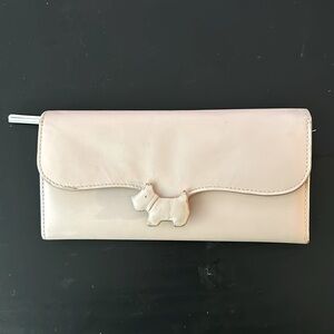 Radley wallet and black shoulder purse.
